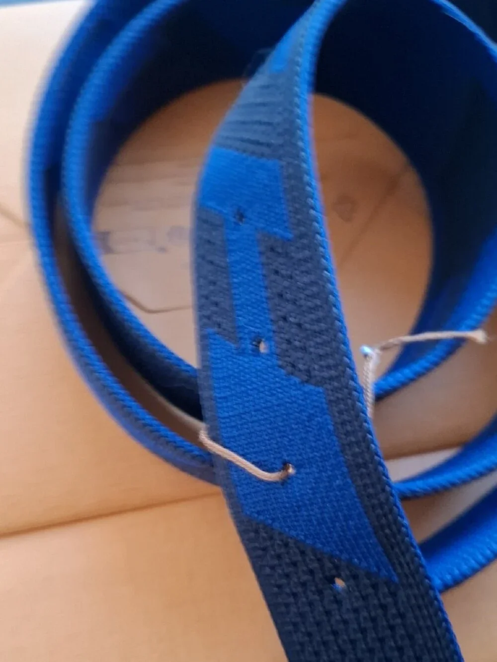 Hermes Royal Blue Woven Fabric Belt